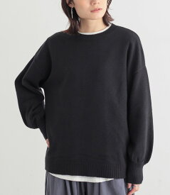 【クーポンで最大30%OFF 1/24 19:59迄】ニット セーター レディース 秋 冬 トップス 長袖 クルーネック ぽわん袖 ギャザー 洗濯機OK マシンウォッシャブル レイヤード 重ね着 楽ちん ゆったり オシャレウォーカー【メール便不可】【20】