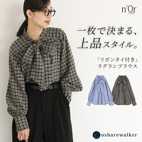 楽天市場】リボン チェック（シャツ・ブラウス｜トップス 