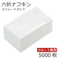 ＼楽天ランキング入賞／ 紙ナフキン 6折 5000枚セット (100枚入x5袋) 白 無地 六折 ストレート型 当日発…
