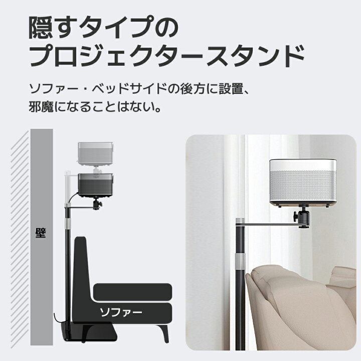 楽天市場】【配達日指定可能】最新中配線型 プロジェクタースタンド 壁 