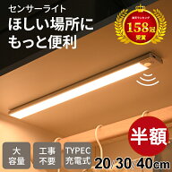 ＼SS最終日／条件なし50％OFFCP！【★158冠】センサーライト 人感センサーライト 1cm厚さ 人感センサー …
