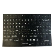 キーボード シール テンキー 文字シール 補修 簡単 リペア 修復 キーボードシール 黒 キートップラベル L…
