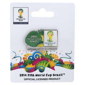 2014 FIFA ワールドカップ 公式グッズ ピンバッジ サッカー サッカーワールドカップ オフィシャル グッズ Wカップグッズ プレゼント 062989 配送区分N
