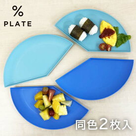 【50%OFF アウトレットセール】パーセントプレート 40％ PCP-40（2枚入り）ライトブルー／ブルーお皿を％ごとで自由に組み合わせられます。