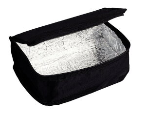 コンパクト 保冷バッグ 保冷剤付き お弁当 ドリンクホルダー ペットボトル 2本 小さめ ミニ 薄型 弁当箱 一段用 ファスナー付き ランチ 保冷ケース 保冷ポーチ アルミ 持ち運び バッグインバ