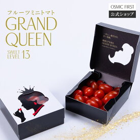 【糖度13】OSMIC FIRST フルーツトマト GRAND QUEEN アソートBOX 250g OSMICトマト オスミックファースト オスミックトマト お中元 ギフト 贈答 リコピン 誕生日 お祝い プレゼント ご褒美 国産 送料無料 甘い 高糖度 産直野菜