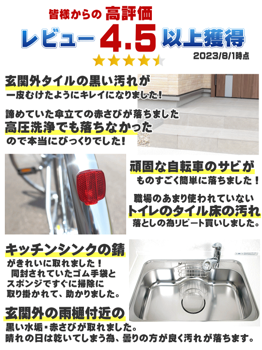 楽天市場】スーパーSALE中は送料無料！ 業務用 強力 サビ取り剤 サビ 