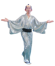 スパーク着流し（銀）