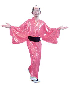 スパーク着流し（ピンク）