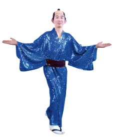 スパーク着流し（ネイビー）