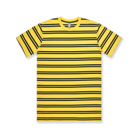 AS Colour (エーエス カラー) CLASSIC STRIPE TEE - 5044 アズカラー コットン ボーダー Tシャツ メンズ カットソー トップス 半袖 ボーダーTシャツ ブランド ストライプ 赤 白黒 黄色 ネイビー 【メール便 / 送料無料】