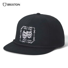 ＼セール／【楽天スーパーSALE 20%OFF】【正規輸入品】 BRIXTON (ブリクストン) SMILE ALWAYS HP SNPK ブリクストン 帽子 キャップ ストリート アメカジ ストリートキャップ スナップバックキャップ スケボー アメリカ ブランド 黒 ブラック コットン 綿 メンズ 【送料無料】