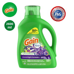_XɔZk 92oz 㑱i^ yKAiz Gain (QC) Moonlight Breeze Liquid Laundry Detergent 88oz/2600ml gain   t Zk  h h P&G  t̐ ߗޗp {g t̐
