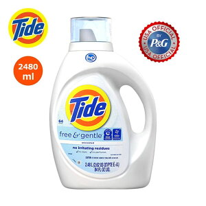�y���K�A���i�z TIDE (�^�C�h) Free and Gentle Liquid Laundry Detergent 84oz/2480ml �A�����J ��� �^�C�h ����̂Ȃ� �C�O �t�� ������ �h������ ������ ��A���J���� �h���� �{�� �q���� �ߗސ�� �ߗޗp