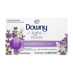 Downy (_Ej[) Light Mega Dryer Sheets 80 T _Ej[V[g _܃V[g K AJ _Ej[  @ V[g _Ej[_  @ _ ÓdCh~ RCh