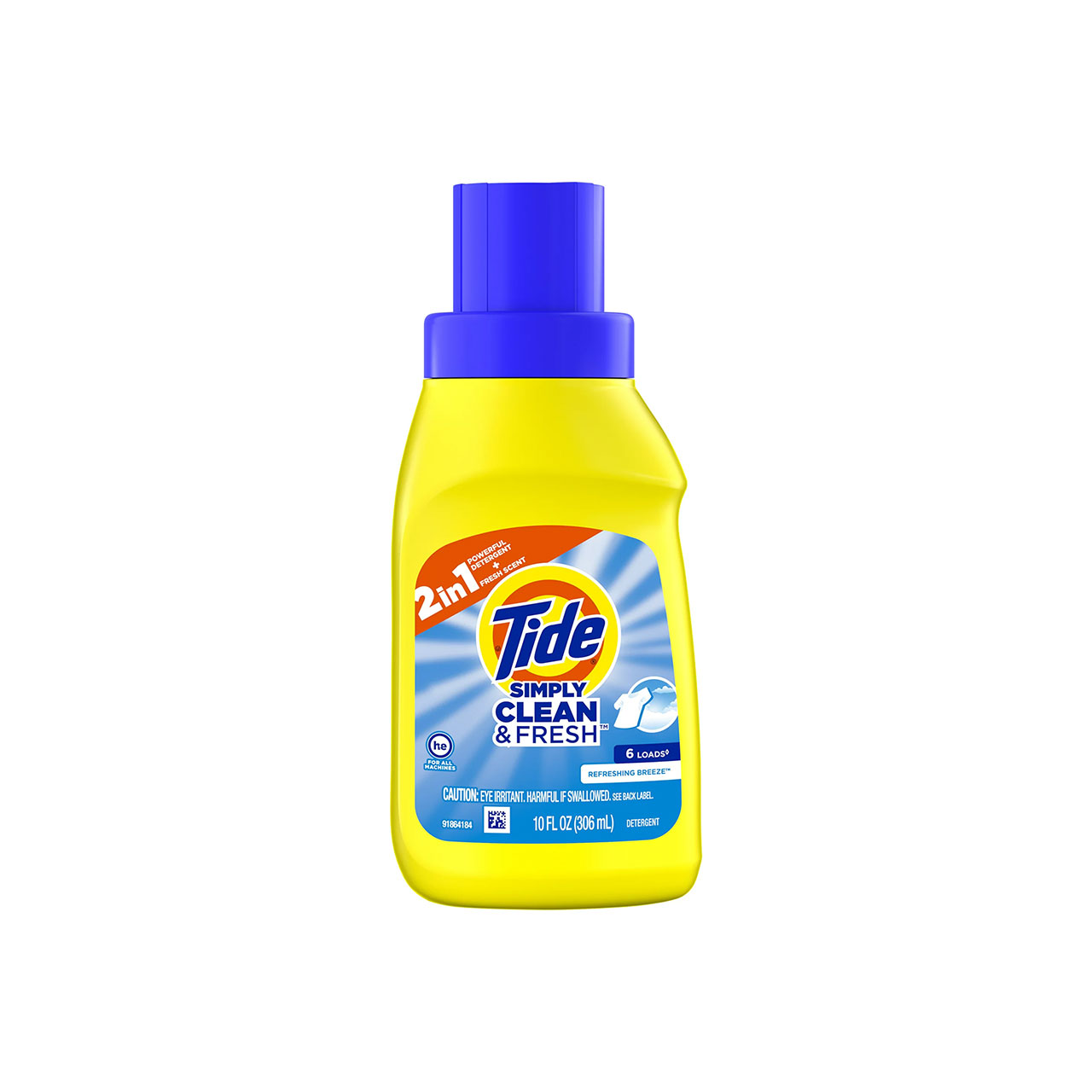 TIDE (タイド) Tide Simply Clean and Fresh Liquid Laundry Detergent Refreshing Breeze 10oz 306ml お試し タイド 洗剤 リキッド 洗濯洗剤 液体 液体洗剤 本体 濃縮 PG アメリカ 海外 