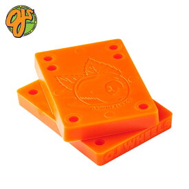 OJ Wheels (オージェイ ウィール) Juice Cubes 3/8 in Risers Orange Pk/2 スケートボード スケボー ライザーパッド スペースパッド オレンジ 2枚入り 【メール便 / 送料220円】