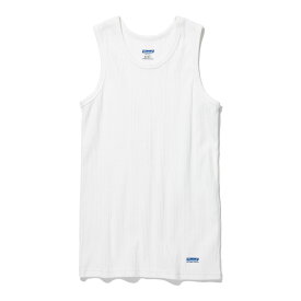 3/5(火) 在庫補充 / RADIALL (ラディアル) BASIC TANK TOP ラディアル タンクトップ ブランド メンズ おしゃれ 綿100 厚手 ヘビーウェイト リブ 針抜き トップス インナー 透けない 胸元 浅め 無地 肌着 下着 白 夏 S M L XL 【メール便 / 送料無料】