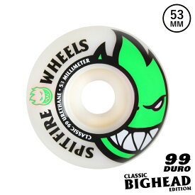 【正規輸入品】 SPITFIRE WHEELS (スピットファイヤー) BIGHEAD 99DURO 53mm スケートボード スケボー スピットファイアー ウィール ハードウィール ビッグヘッド クラシック 99A 【送料無料】【あす楽対応】