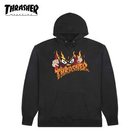 【正規輸入品】 THRASHER (スラッシャー) Sucka Free Hoodie スラッシャー パーカー メンズ 起毛 ブランド 裏起毛 黒 プルオーバー M L XL LL 【送料無料】【あす楽対応】