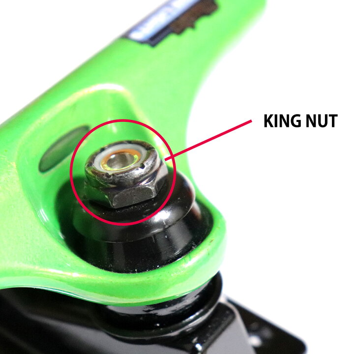 THUNDER TRUCKS (サンダートラック) スケボー キングナット ブラック キングピンナット サンダー KING 2個セット 黒 交換 スペアパーツ スケートボード NUT BLACK ナット スケートボード | takaoka-ladiescare.jp