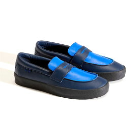 【正規輸入品】 VANS (バンズ) Skate Loafer スケートローファー バンズ スニーカー ローファー USA企画 バンズスニーカー メンズ ヴァンズ ローカット 黒 スケシュー レザー スケート 海外モデル 靴 スケートボード シューズ SKATE 正規品 ネイビー 【送料無料】