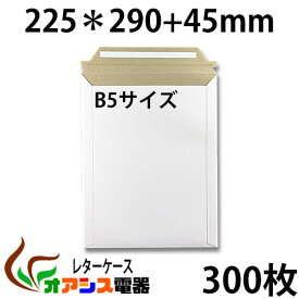 厚紙封筒 ビジネスレターケース B5対応 300枚入 【EMS-B5】 (高29CM 幅22.5CM) コートボール 約300g/ 宅配袋 梱包 袋 梱包用 業務用 ホワイト 郵便袋 ラッピング袋 国際郵便の封筒 包装資材 梱包材 宅急便 メール便 宅配便資材 B5 超厚手 【1枚あたり約17.6円】