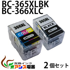 BC-365XL BC-366XL　3色カラー 2個セット カラー【大容量】CANON互換詰め替えインク BC-365 BC-366 BC-365Xl BC-366XL　3色カラー BC-365XLBK 　対応機種：PIXUS TS3530
