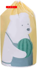 衣類収納袋 羽毛布団収納袋 大容量 衣類用 敷き布団用 持ち手付 円筒型 スペース活用 折りたたみ ぬいぐるみ収納 枕 毛布整理ソフトケース 荷物輸送袋 プリント柄 可愛い ピンク