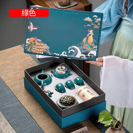 中国茶器セット お茶セット ティーカップ ティーポット セット お茶道具 おしゃれ 功夫茶具 急須セット ギフトセット シンプル中国風徳化窯 陶磁茶具 6点セット 香炉 渦巻タイプ白檀お香 付き