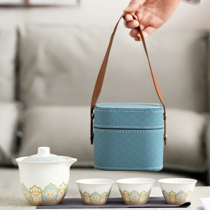 楽天市場】中国茶器セット 茶器 茶具 磁器 湯呑み 急須 セット 携帯 