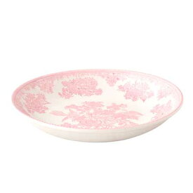 バーレイ 英国食器　Burleigh　ピンクアジアティックフェザンツ パスタプレート 22cm　お皿/花柄/料理/おしゃれ/かわいい