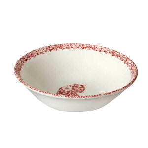 バーレイ 英国食器 Burleigh レッドキャリコキャット シリアルボウル /猫/ねこ/花柄/おすすめ/かわいい/人気/おしゃれ