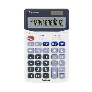 【おすすめ・人気】ナカバヤシ 電卓デスクトップスタンダードM ライトグレー ECD-4102TLG|安い 激安 格安