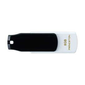 【送料無料】(まとめ) プリンストン USBフラッシュメモリーストラップ付き 8GB ブラック/ホワイト PFU-T3KT/8GBKA 1個[×10セット]　おすすめ 人気 安い 激安 格安 おしゃれ 誕生日 プレゼント ギフト 引越し 新生活
