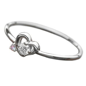 【おすすめ・人気】ダイヤモンド リング ダイヤ アイスブルーダイヤ 合計0.06ct 12号 プラチナ Pt950 ハートモチーフ 指輪 ダイヤリング 鑑別カード付き|安い 激安 格安