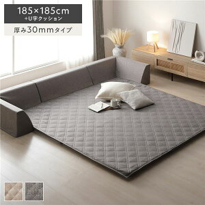 �y�������߁E�l�C�z�Ɍ� ���O �w�N�b�V���� �Z�b�g ��185×185cm�{U���N�b�V���� ����30mm�^�C�v �O���[ �������E���^�� ����~�߉��H�t�� �J�o�[�����O�d�l �ȒP�t���ւ� �􂦂�J�o�[�t�� �I