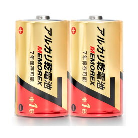 【おすすめ・人気】(まとめ）メモレックス・テレックス アルカリ乾電池単1形 LR20/1.5V 10S7 1パック（10本）【×5セット】|安い 激安 格安