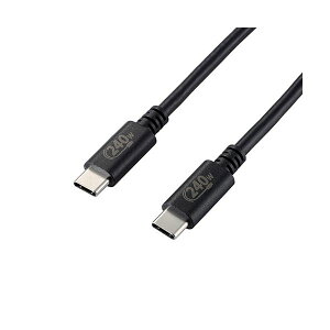 �y���������z�G���R�� USB2.0�P�[�u��/C-C�^�C�v/�F�ؕi/USB Power Delivery�Ή�/240W/1.0m/�u���b�N U2C-CCPE10NBK�@�������� �l�C ���� ���� �i�� ������� �a���� �v���[���g �M�t�g ���z�� �V���� �z���C