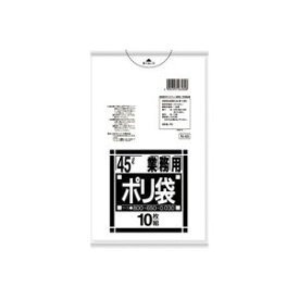 【おすすめ・人気】（まとめ）日本サニパック ポリゴミ袋 N-43 透明 45L 10枚【×20セット】|安い 激安 格安