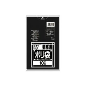 【おすすめ・人気】（まとめ）日本サニパック ポリゴミ袋 N-42 黒 45L 10枚【×20セット】|安い 激安 格安