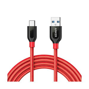 【おすすめ・人気】アンカージャパン ANKER PowerLine+ USB-C&USB-A ケーブル(USB3.0対応) 1.8m レッド A81690911本|安い 激安 格安