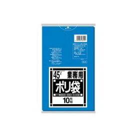 【おすすめ・人気】（まとめ）日本サニパック ポリゴミ袋 N-41 青 45L 10枚【×20セット】|安い 激安 格安