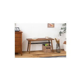 【おすすめ・人気】ベンチ ブラウン 棚板付き コンパクト 木製 完成品|安い 激安 格安