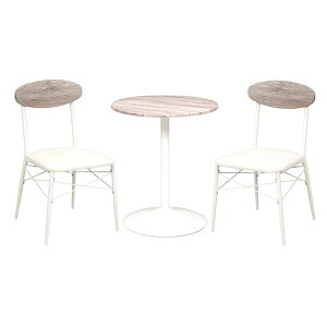 y߁ElCze[u  `FA 3_Zbg 񒼌a60cm ی^ zCg _CjOe[u×1 _CjO`FA×2 gi rOysz|  i