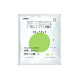 【おすすめ・人気】【まとめ】 オルディ asunowa再生ごみ袋HD70L 半透明 10P 【×10セット】|安い 激安 格安