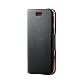 【おすすめ・人気】エレコム iPhone SE 第3世代 レザーケース 手帳型 UltraSlim 磁石付 クリアケース ブラック PM-A22SPLFUBK|安い 激安 格安