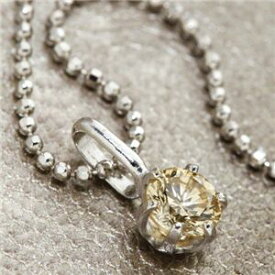 【おすすめ・人気】K18WG 0.3ctライトブラウンダイヤモンド一粒ネックレス（18金ホワイトゴールド）156586 42cm|安い 激安 格安