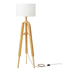 【おすすめ・人気】スタンドライト 照明器具 約幅44×奥行47×高さ130〜160cm ナチュラル 電球付(LHB-91) 組立品 リビング ダイニング|安い 激安 格安