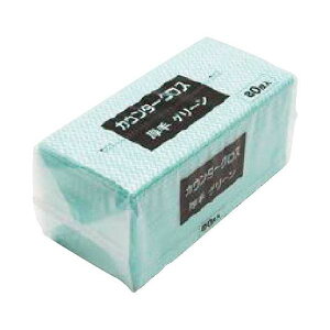 【おすすめ・人気】カウンタ-クロス 厚手 80枚 グリーン×12P|安い 激安 格安